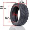 Pneu 85/65-6.5 antidérapant, spécialement conçu pour EcoXtrem Bison, offrant excellente adhérence, confort de conduite et grande durabilité.