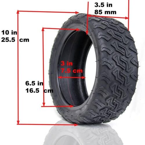 Pneu 85/65-6.5 antidérapant, spécialement conçu pour EcoXtrem Bison, offrant excellente adhérence, confort de conduite et grande durabilité.