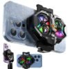 Ventilateur LED RVB haute puissance DL21 refroidisseur de téléphone portable à double affichage avec clip arrière pour téléphone