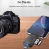 Lecteur de cartes USB Type-C, 6 en 1, USB 2.0, TF, Micro SD, carte mémoire intelligente, lecteur flash OTG