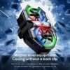 Ventilateur LED RVB haute puissance DL21 refroidisseur de téléphone portable à double affichage avec clip arrière pour téléphone