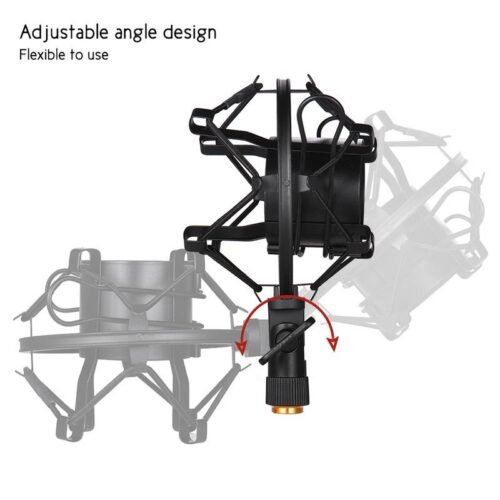 Support Antichoc Professionnel pour Microphone - Suspension Métallique Haute Qualité - Araignée de Studio