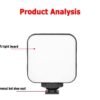 Lampe LED de Conférence Professionnelle – Éclairage Réglable Blanc & Chaud – Fixation Ventouse Haute Stabilité pour PC et Appareil Photo