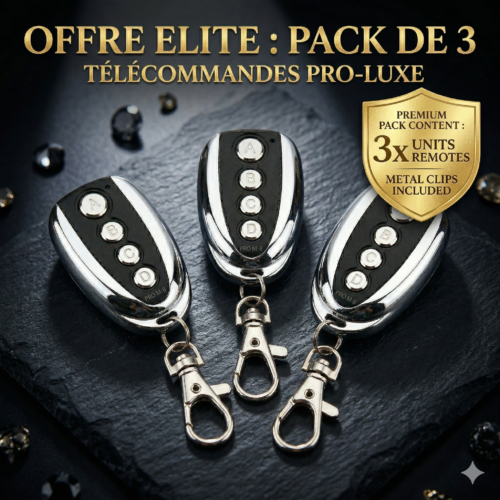 3-PCS télécommande 433Mhz universelle de porte de Garage automatisation auto-copie