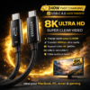 Câble USB-C 240W – USB-C 4.0 40Gbps – Charge Rapide Ultra & Vidéo 8K Ultra HD – Type-C vers Type-C