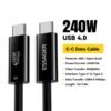 Câble USB-C 240W – USB-C 4.0 40Gbps – Charge Rapide Ultra & Vidéo 8K Ultra HD – Type-C vers Type-C