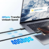 Câble USB-C 240W – USB-C 4.0 40Gbps – Charge Rapide Ultra & Vidéo 8K Ultra HD – Type-C vers Type-C