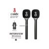 2 Microphone Sans Fil Professionnel – Système 2TX + 1RX, Qualité Audio HD, Portable & Facile à Utiliser