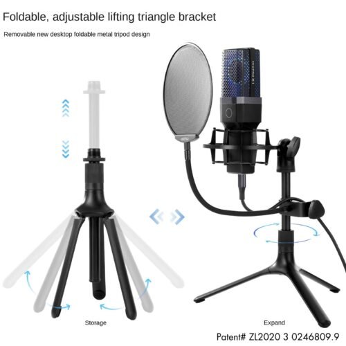 Ensemble complet de microphone condensateur avec Carte Son