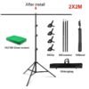 Fond Vert Professionnel 2x2M avec Support Complet – Kit Studio Idéal pour Photo & Vidéo