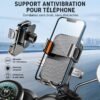 JOKO Support Téléphone Moto Anti-Vibration