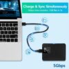 Câble USB 3.0 A vers Micro B – Haute vitesse Câble fiable pour connecter disques durs externes et appareils compatibles.