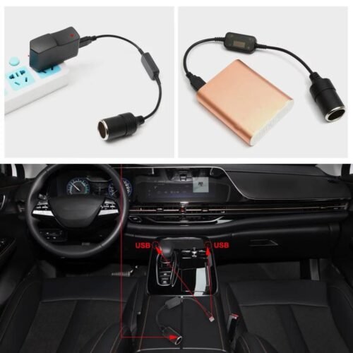 Adaptateur USB 5V vers Allume-Cigare 12V