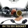 Adaptateur USB 5V vers Allume-Cigare 12V