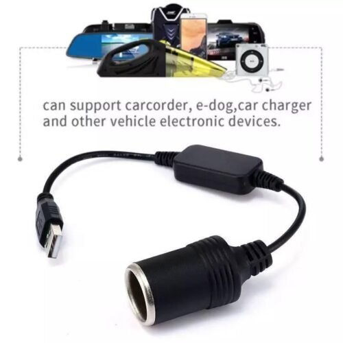 Adaptateur USB 5V vers Allume-Cigare 12V