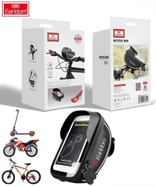Sac de téléphone pour guidon impermeaAble, pour trottinette électrique moto Vélo