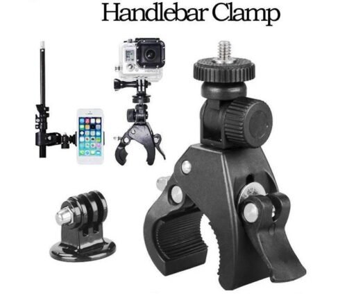 Support de Guidon Rotatif Universel pour Caméra Action GoPro, Insta360 – Fixation Robuste pour Trottinette Électrique, Moto, Vélo et Scooter
