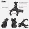 Support de Guidon Rotatif Universel pour Caméra Action GoPro, Insta360 – Fixation Robuste pour Trottinette Électrique, Moto, Vélo et Scooter