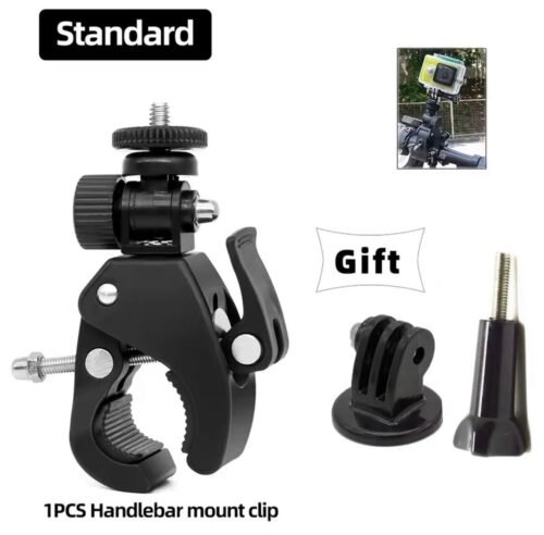 Support de Guidon Rotatif Universel pour Caméra Action GoPro, Insta360 – Fixation Robuste pour Trottinette Électrique, Moto, Vélo et Scooter