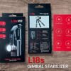 L18s mini, stabilisateur avec lumière intégrée, trépied, rotation AI et design aluminium pour des vidéos stables partout.
