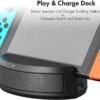 Station Haut-Parleur avec Charge pour Nintendo Switch & Switch Lite Équipé de 2 ports USB pour connecter facilement vos accessoires (manettes, clavier,souris ex.).