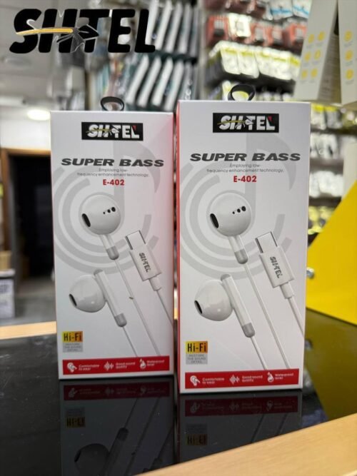 E-402 Écouteurs filaires avec connecteur USB-C super bass