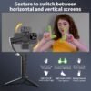 Gimbal M3 Pro 3axis smartphone stabilizer avec Ai Tracking ,gesture control