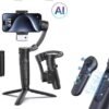 Gimbal M3 Pro 3axis smartphone stabilizer avec Ai Tracking ,gesture control
