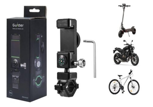 Guider holder trottinette/ moto/ bicyclette montage sur guidon