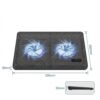 gvc.product.image_.1780499092484.1c18b2e7-df6f-4d44-82c1-cd6d273d8610.jpeg Support Refroidisseur pour Ordinateur Portable (NCP-064) - Double Ventilateur Silencieux