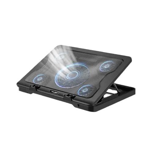 gvc.product.image_.1780500098447.ba336827-f08c-406c-b430-d1febf855496.jpeg Support Refroidisseur pour PC Portable (NCP-065) - 5 Ventilateurs et Éclairage Ambiant