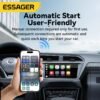 Adaptateur CarPlay Sans Fil pour iPhone – Version Améliorée 2024 – Connexion Multi-Utilisateurs Transparente – Convertisseur CarPlay Filaire vers Sans Fil – Sans Latence – Compatible iOS 10+ – USB-C