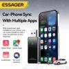 Adaptateur CarPlay Sans Fil pour iPhone – Version Améliorée 2024 – Connexion Multi-Utilisateurs Transparente – Convertisseur CarPlay Filaire vers Sans Fil – Sans Latence – Compatible iOS 10+ – USB-C