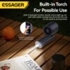 Ventilateur portable Turbo 100 haute vitesse, pliable, réglable, rechargeable par USB-C avec écran