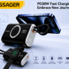 Power Bank Magnétique 10000mAh PD 30W avec Charge Apple Watch Intégrée