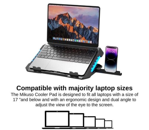 Support Refroidisseur pour Ordinateur Portable - 7 Niveaux de Hauteur Réglables et Design Ergonomique