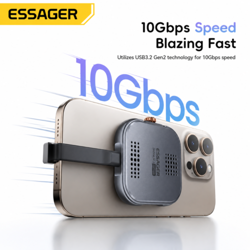 Boîtier SSD NVMe M.2 USB 3.2 Gen 2 10Gbps avec Dissipation Active de la Chaleur
