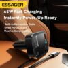 Chargeur Voiture Rapide 65W USB-A + USB-C avec Câble Rétractable Intégré