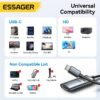Adaptateur USB-C vers HDMI 8K Haute Définition pour PC, MacBook, Smartphone et Écran