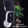 Panneau Solaire 5V 3W Étanche IP65 avec Support Réglable et Câble 3-en-1 USB / Type-C / DC
