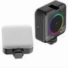 Mini Lampe LED RGB D12S Rechargeable pour Créateurs de Contenu et Visioconférences