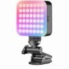 Mini Lampe LED RGB D12S Rechargeable pour Créateurs de Contenu et Visioconférences