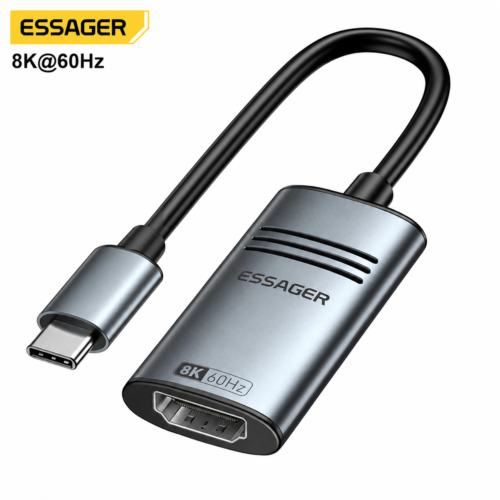Adaptateur USB-C vers HDMI 8K Haute Définition pour PC, MacBook, Smartphone et Écran