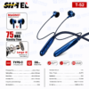 Écouteurs Tour de Cou T-52 blue Bluetooth 5.4 avec Réduction de Bruit ANC – 38H d’Autonomie