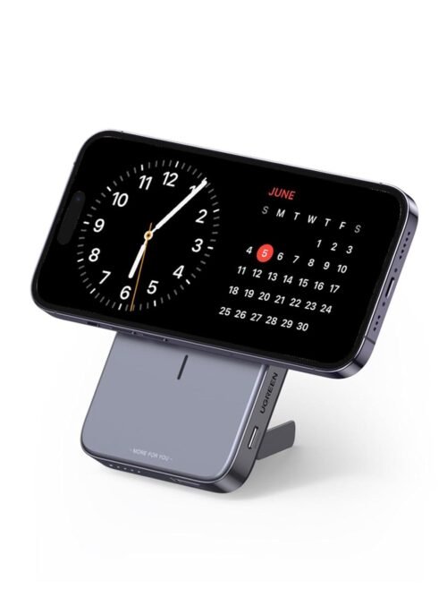 Power Bank Magnétique Sans Fil 10000mAh 20W avec Support Intégré - PB206