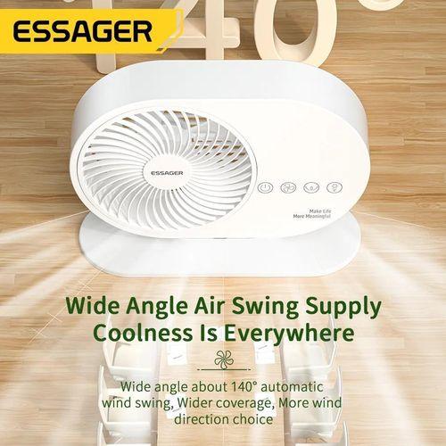Ventilateur de Bureau Oscillant avec Répulsif Anti-Moustiques et Veilleuse LED 3 vitesses, ultra silencieux, injuste, rotation à 70 °, commande vocale intelligente