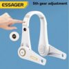 Ventilateur Tour de Cou Portable Rechargeable avec Écran Digital et 5 Vitesses