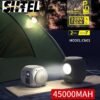 Power Bank Portable 45000mAh avec Sortie AC 220V, Charge Rapide PD 60W et Lampe LED