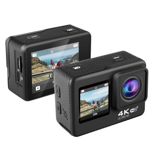 Caméra Sport 4K Ultra HD WiFi Étanche avec Double Écran et Grand Angle 170°