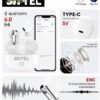 Écouteurs Sans Fil Bluetooth 6.0 – Son Immersif & Confort Toute la Journée - T-42 white